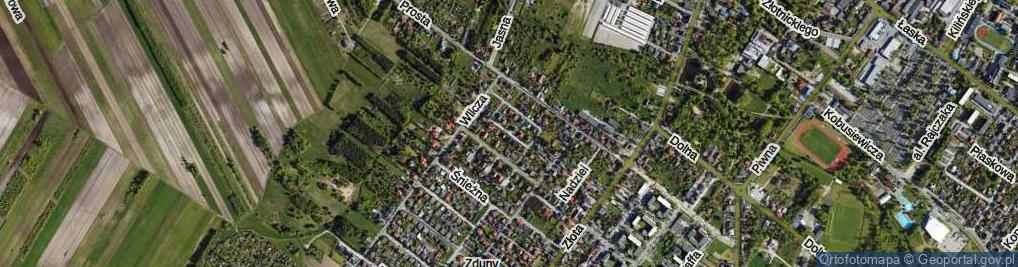 Zdjęcie satelitarne Jedności ul.